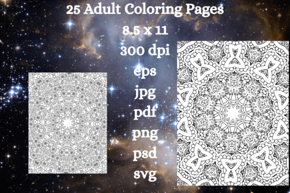 25 Coloring Page Bundle: Graphics & Coloring Pages Amp