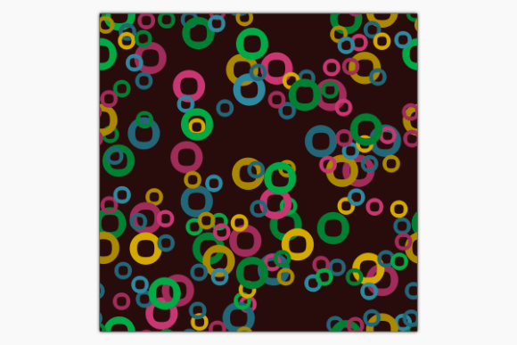 Abstract Circles Dark Seamless Pattern: Graphics & Patterns
