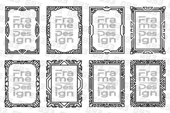 Abstract Vertical Rectangle Frames: Graphics & Backgrounds