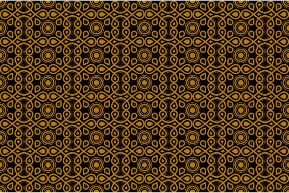 Circle Location Gold Black Pattern Graphics & Patterns