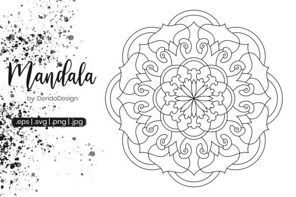 Mandala Coloring Page for Adult Vol.091 Graphics Review