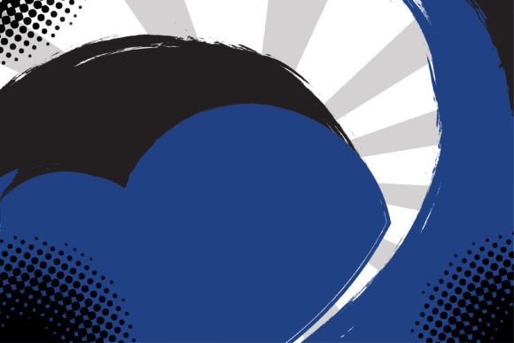 Retro Blue Black Comic Background Graphics