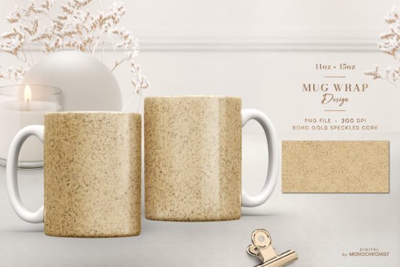 Review: Mug Sublimation Boho Dark Beige Gold