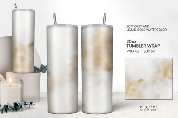 Tumbler Sublimation Grey Watercolor Graphics Review