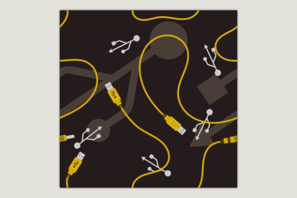 USB Cable Dark Seamless Pattern: Graphics & Patterns Review