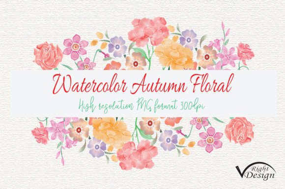 Watercolor Autumn Floral Frame Clipart Review