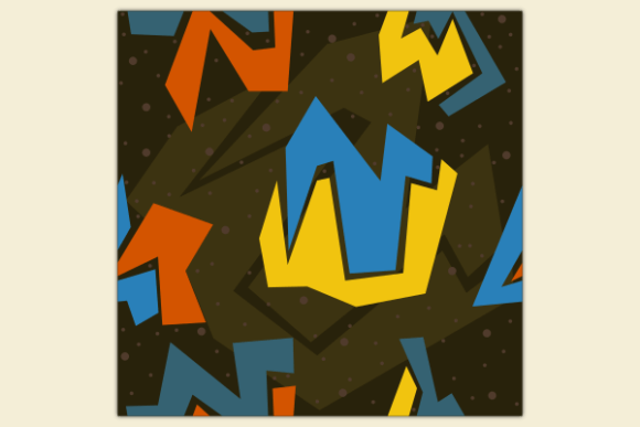 Weird Shapes with Dots Dark Pattern Graphics Review